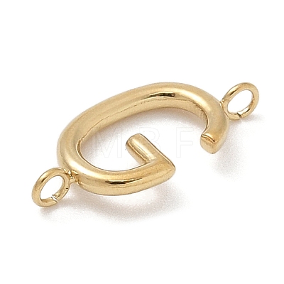 304 Stainless Steel Letter Connector Charms LS-STAS-M108-01G-07-1