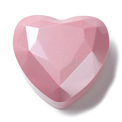 Heart Shaped Plastic Ring Storage Boxes CON-C020-01C-1