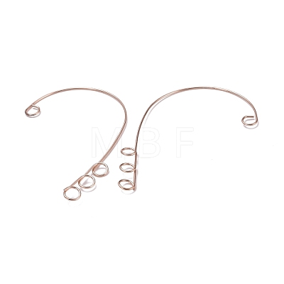 316 Stainless Steel Ear Cuff Findings STAS-H148-01RG-1