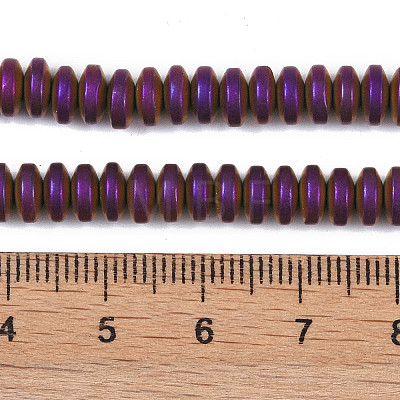 Electroplated Synthetic Non-magnetic Hematite Beads Strands G-E618-08H-1