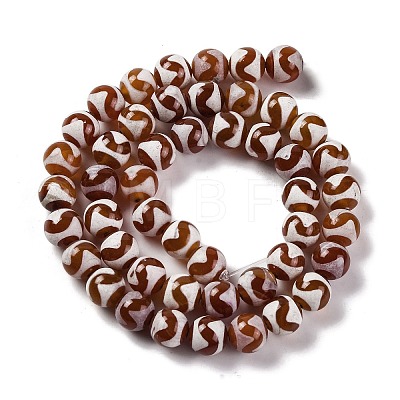 Tibetan Style dZi Beads G-U006-06J-02-1