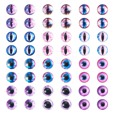 70Pcs 2 Styles Glass Cabochons GLAA-TADJ0001-18A-1