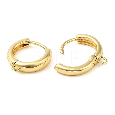 Brass Hoop Earrings EJEW-K083-33G-1