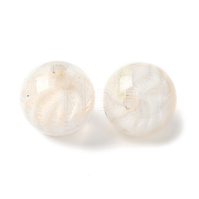 Two Tone Transparent Acrylic Beads OACR-D304-02H-1