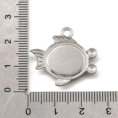 304 Stainless Steel Pave Natural White Shell Pendants STAS-C122-21E-02P-1