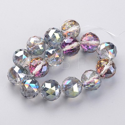 Electroplate Glass Bead Strands EGLA-J140-HP01-16mm-1
