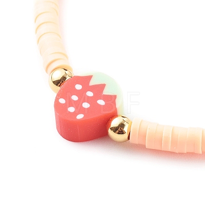 Handmade Polymer Clay Heishi Beaded Stretch Bracelets BJEW-JB06142-04-1