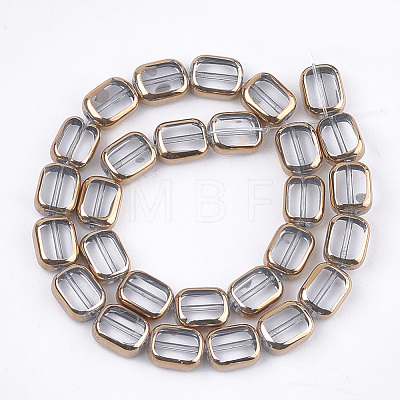 Electroplate Glass Beads Strands EGLA-S188-10G-1