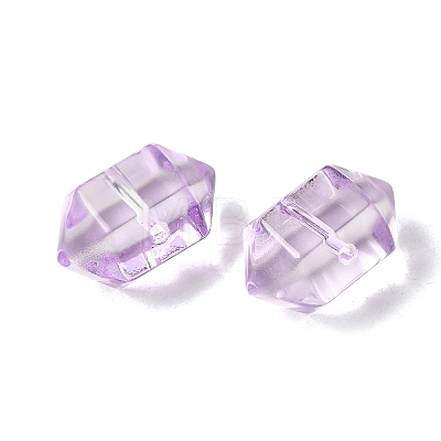 Dyed & Heated Transparent Glass Beads GLAA-F132-01H-1