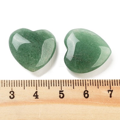 Heart Natural Green Aventurine Worry Stone G-C134-06A-15-1