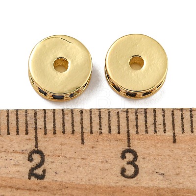 Rack Plating Brass Micro Pave Cubic Zirconia Beads KK-U030-27G-01-1