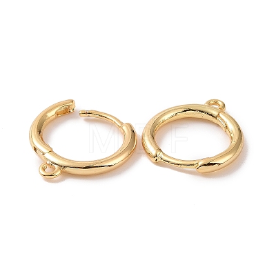 Brass Huggie Hoop Earrings Finding LS-KK-D063-05G-1