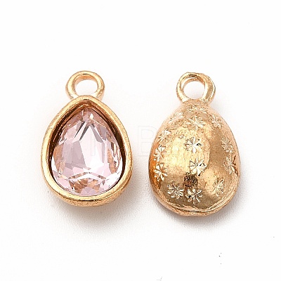 Faceted Glass Rhinestone Pendants GLAA-I051-AM-1