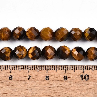 Natural Tiger Eye Beads Strands G-S345-8mm-22-1