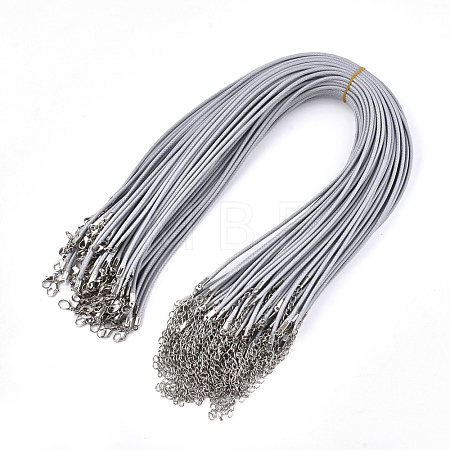 Waxed Cord Necklace Making NCOR-T001-81-1