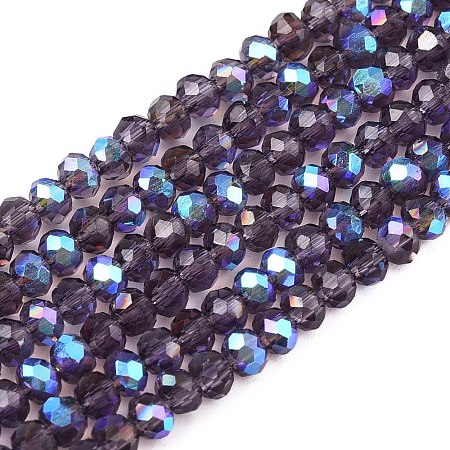 Electroplate Glass Beads Strands EGLA-A044-T2mm-L15-1