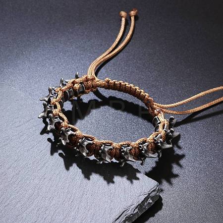 Alloy Beads Braided Bead Bracelets WG69B67-02-1