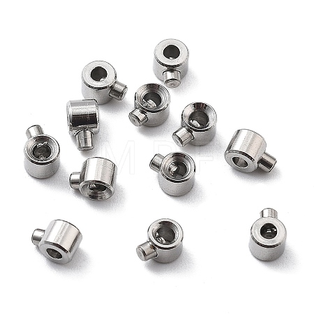 304 Stainless Steel Crimp Beads STAS-L216-51P-1