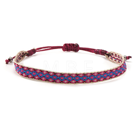 Bohemian Adjustable Nylon Cord Braided Bracelets for Women GE8132-4-1
