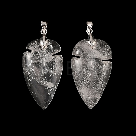 Quartz Crystal Pendants G-H359-04P-08-1