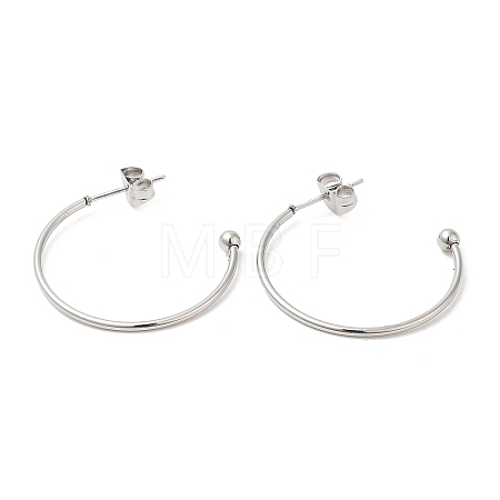 Non-Tarnish 304 Stainless Steel Stud Earring EJEW-H134-02B-P-1