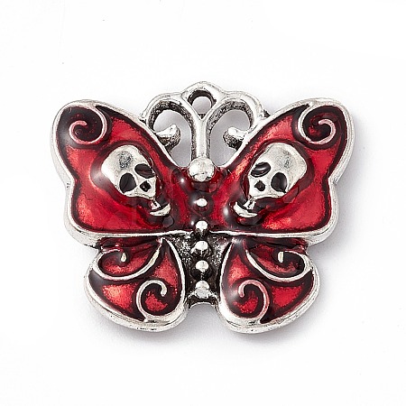 Alloy Enamel Pendants FIND-A021-06B-1