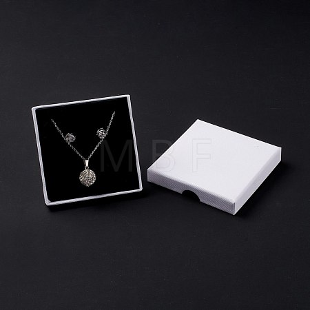 Paper with Sponge Mat Necklace Boxes OBOX-G018-01B-03-1
