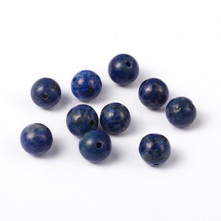Natural Lapis Lazuli Round Beads X-G-M169-8mm-05-1