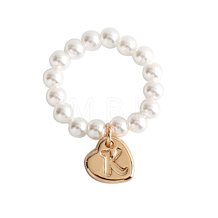 Plastic Imitation Pearl & Alloy Finger Rings FS-WG241E1-08-1