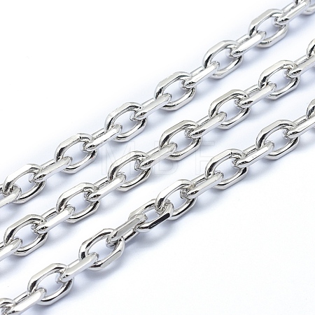 Brass Cable Chains KK-P155-53P-NR-1