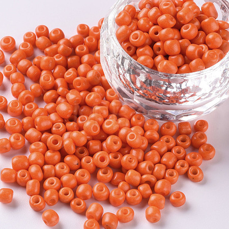 Baking Paint Glass Seed Beads SEED-US0003-3mm-K4-1
