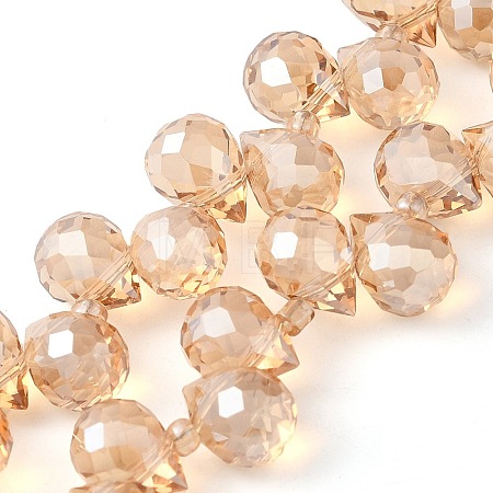 Electroplate Glass Beads Strands EGLA-D030-17I-1