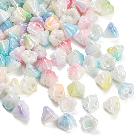 Two Tone ABS Plastic Beads PL-CBAE6F8-02-1