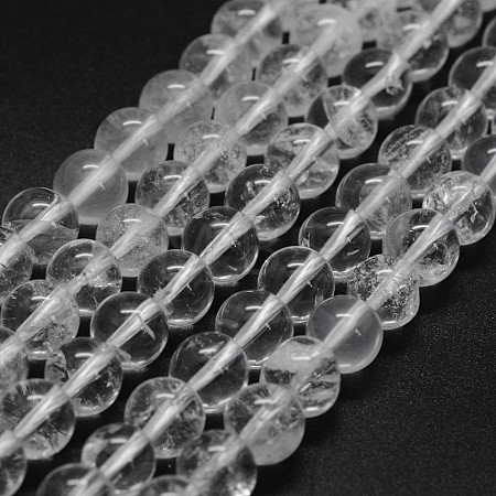Natural Clear Quartz Crystal Beads Strands G-F570-01-6mm-1