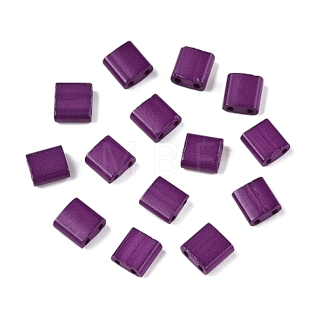 2-Hole Baking Paint Glass Seed Beads SEED-S023-17C-36-1