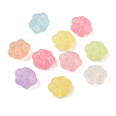Frosted Transparent Acrylic Beads AC-CBA469B-02-1