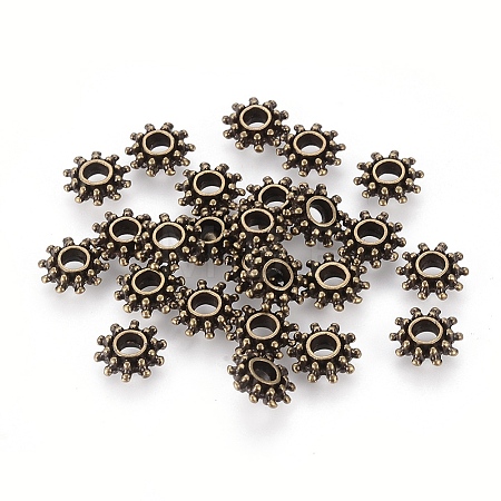 Tibetan Style Spacer Beads LS-MLFH10384Y-NF-1
