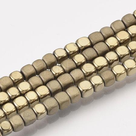 Electroplate Non-magnetic Synthetic Hematite Bead Strands G-Q467-11I-1