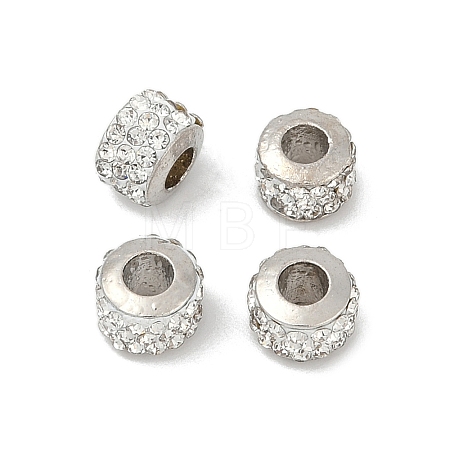 Alloy Rhinestone Clay Pave Beads ALRI-D300-01P-01-1