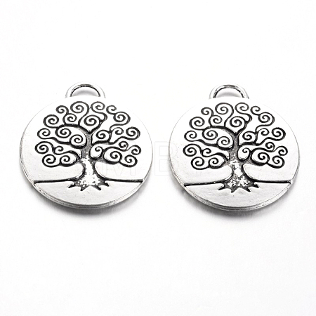 Tibetan Style Alloy Enamel Pendants Setting X-TIBEP-3395-AS-NR-1