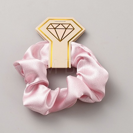 Cloth with Paper Elastic Hair Accessories OHAR-WH0051-015A-1