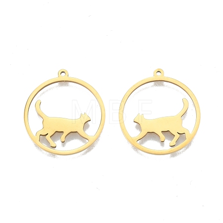 Ion Plating(IP) 201 Stainless Steel Pendants STAS-N098-098LG-1