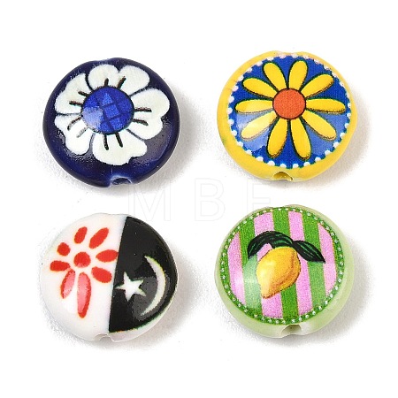 Printed Handmade Porcelain Beads PR-CBA938E-02-1