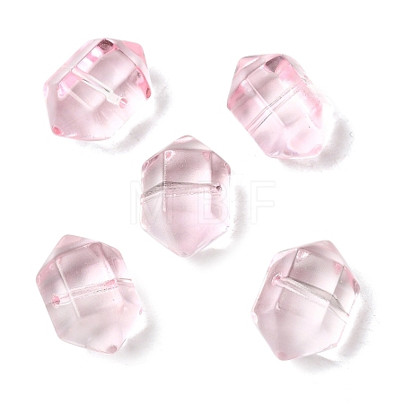 Dyed & Heated Transparent Glass Beads GLAA-F132-01E-1