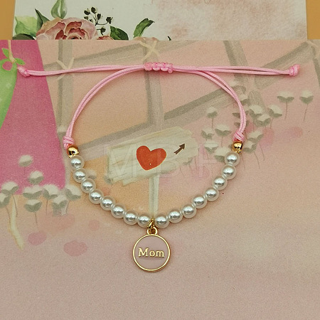 Mother's Day Alloy Enamel Charm Bracelets FS-WGE9C02-02-1