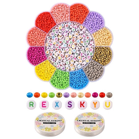 DIY Letter Bracelet Making Kit DIY-YW0002-18-0.7MM-1