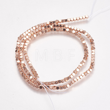 Electroplate Non-magnetic Synthetic Hematite Beads Strands G-K239-14C-1