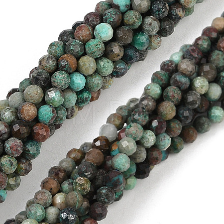 Natural Chrysocolla Beads Strands G-G204-A03-3.5mm-1