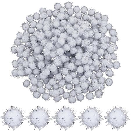 400Pcs Handmade DIY Doll Craft Pom Pom Balls FABR-SC0001-01A-02-1