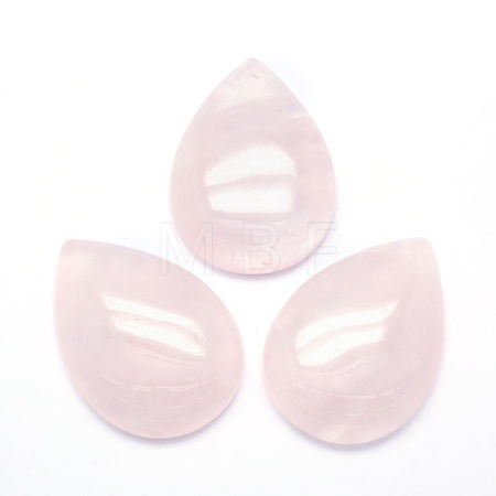 Natural Rose Quartz Cabochons G-P393-G05-1